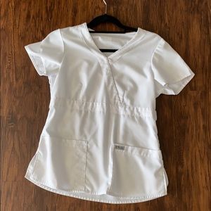 Greys anatomy white scrub top